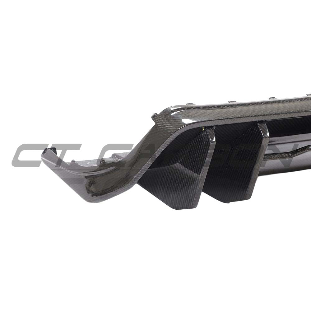 CT Carbon Audi R8 V10 Gen 2 carbon fibre V-style diffuser showcasing sleek aerodynamic design and high-quality materials.