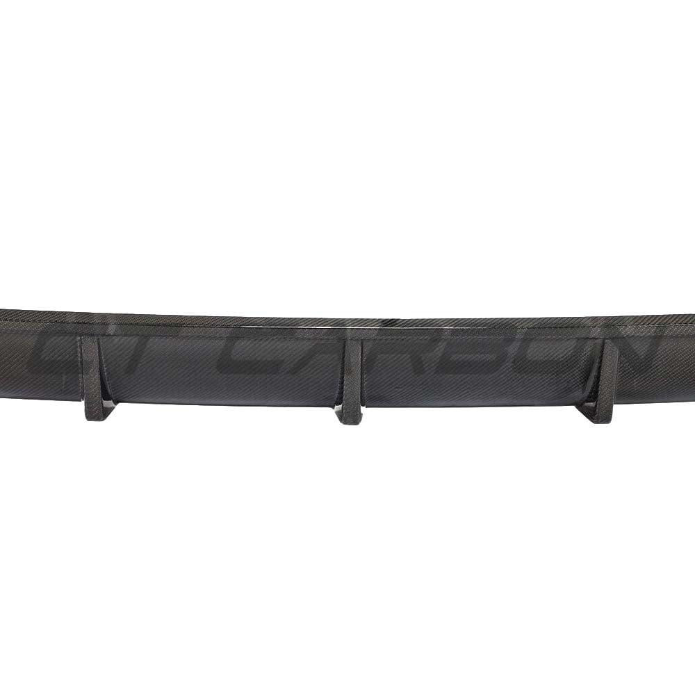 BMW X5 G05 2018-2023 CT Design carbon fibre diffuser showing sleek aerodynamic design and textured carbon fiber surface.