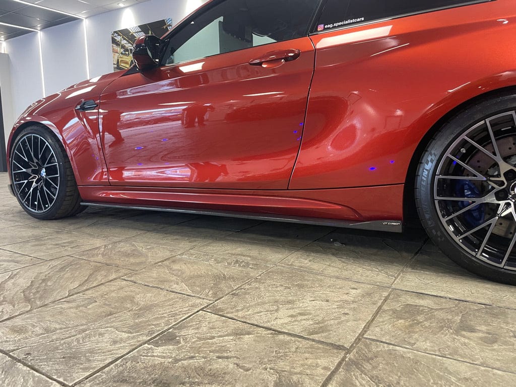 BMW F87 M2 CT Carbon full carbon fibre kit, showcasing lightweight, high-quality carbon parts on the full car.