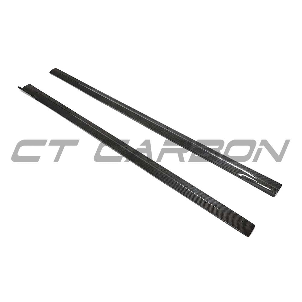 BMW F87 M2 CT Carbon full carbon fibre kit showcasing lightweight, aerodynamic body panels on a sleek sports car.
