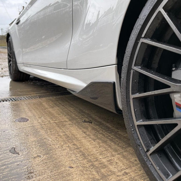 BMW F87 M2 OG full carbon fibre kit by CT Carbon, including roof, hood, and side panels, featuring a sleek V-style design.