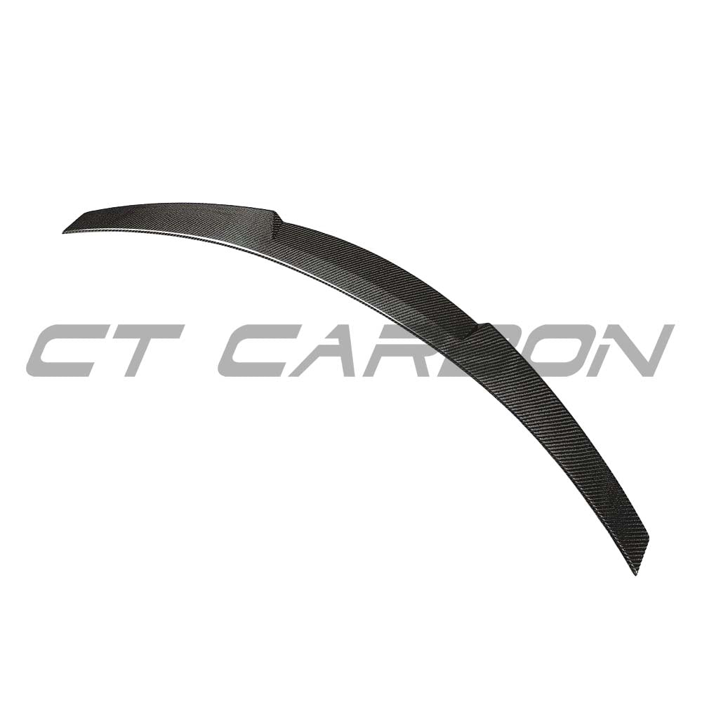 BMW F87 M2 CT Carbon full carbon fibre kit, V3 style, showcasing forged carbon fiber components on a sleek sports car.