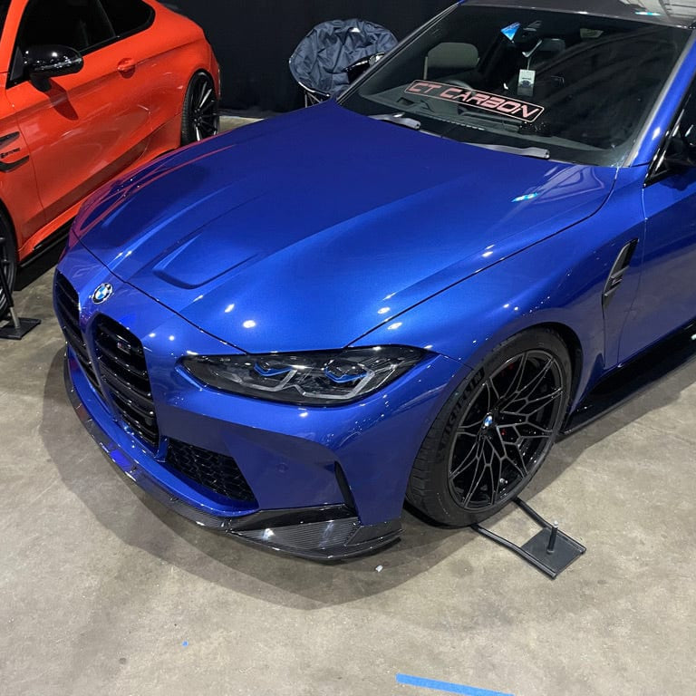 BMW G82 M4 full carbon fibre kit by CT Carbon, V2, showcasing lightweight, high-quality carbon parts on a sleek sports car.