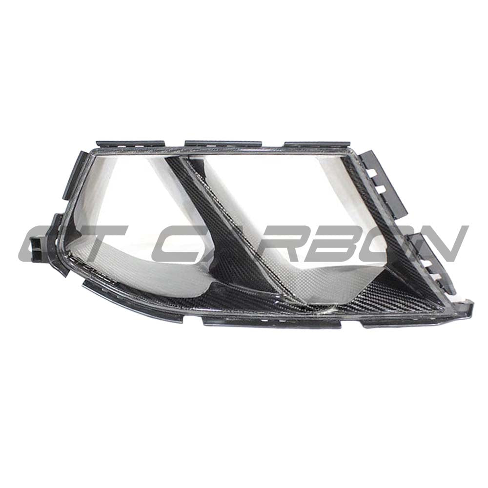 BMW M3 M4 G80 G82 G83 carbon fibre front end pack by CT Carbon, featuring bumper ducts and MP style design.