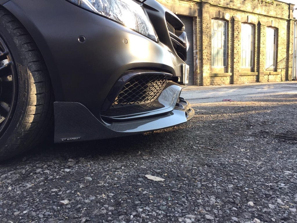 Full car carbon fiber kit for Mercedes C63 W205 saloon by CT Carbon, including exterior panels in DTM style.