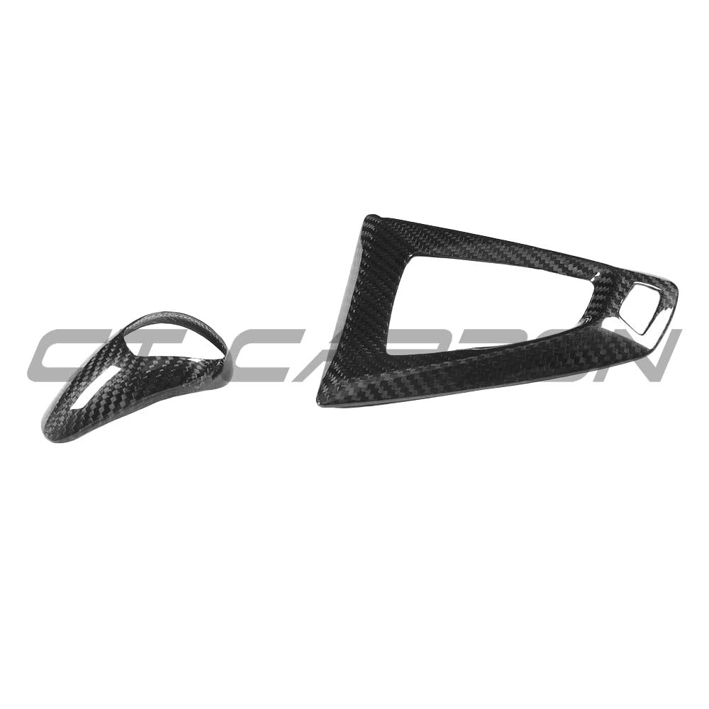 BMW Fxx M car DCT shifter and surround set by CT Carbon, interior accessories for LHD BMW Fxx M models.