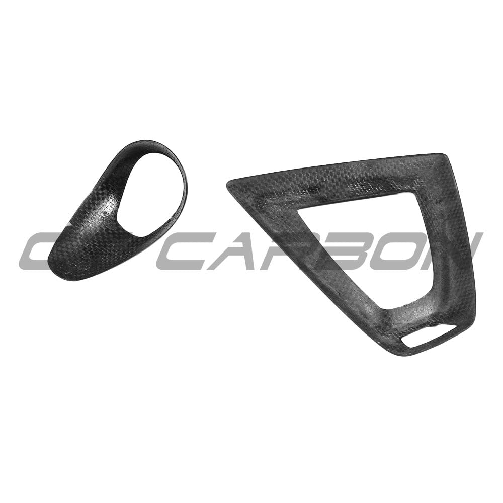 BMW Fxx M car DCT shifter and surround set by CT Carbon, LHD interior accessories with carbon fiber finish.