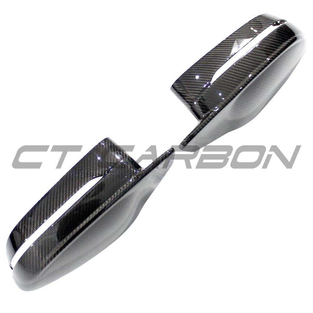 BMW M2 M3 M4 G80 G81 G82 G83 G87 carbon fibre replacement mirrors by CT Carbon, RHD side, showcasing sleek aerodynamic design