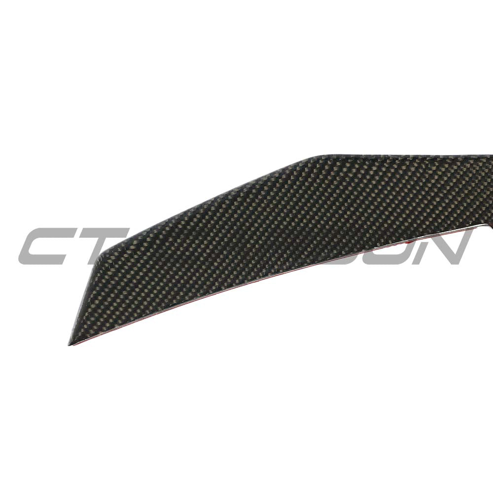 Carbon fibre side canards for Audi R8 V10 Gen 2 by CT Carbon, shown on the sleek aerodynamic exterior of the sports car.