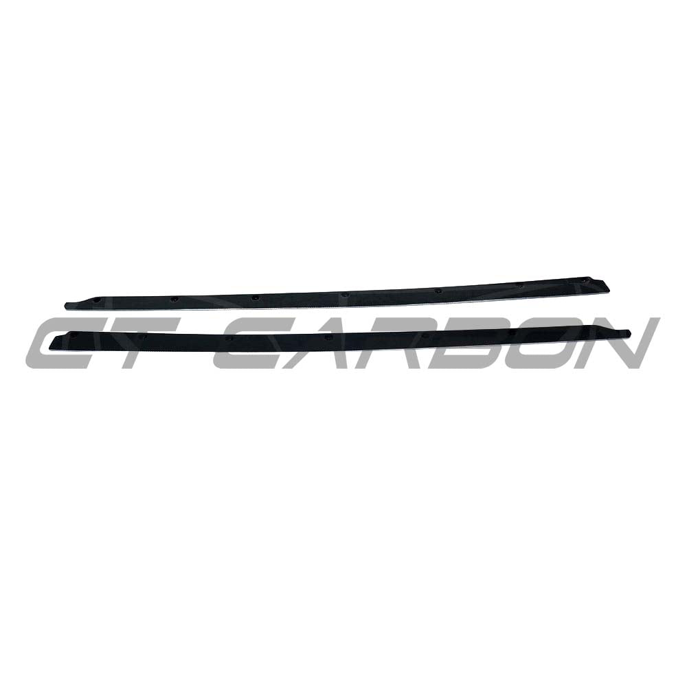 Audi R8 V10 Gen 2 CT Carbon fiber side skirts, sleek aerodynamic car body parts for enhanced performance and style.