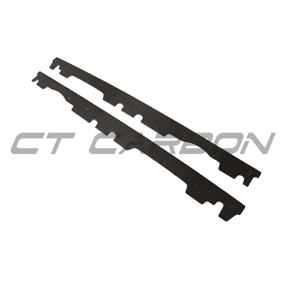 BMW M3 E92 carbon fibre side skirts by CT Carbon, showcasing sleek, lightweight side skirts designed for enhanced aerodynamics.