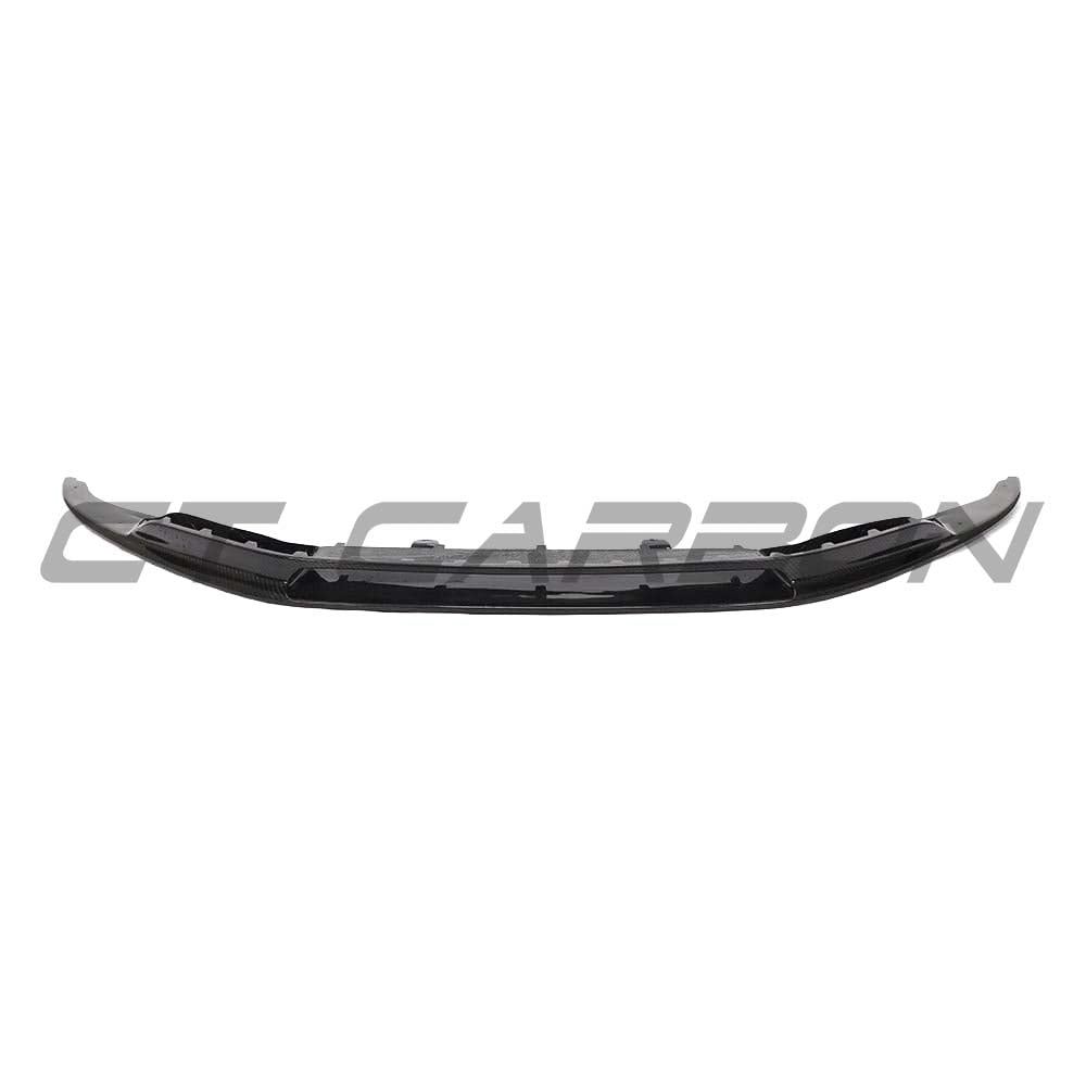 CT Carbon Audi R8 V10 Gen 2 V-Style carbon fiber splitter, aerodynamic car body accessory with sleek design.