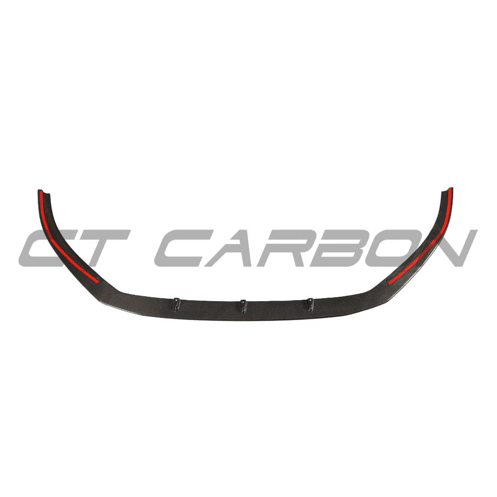 CT Carbon Audi RS3 8V Saloon full carbon fibre kit including splitter and side skirts, showcasing sleek, lightweight racing-inspired design.