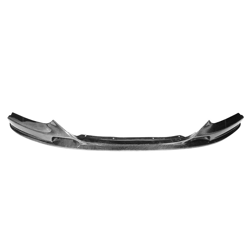 BMW 2 Series F22 F23 M Sport carbon front lip splitter by CT Carbon, showing the sleek black aerodynamic splitter on the car's front bumper.