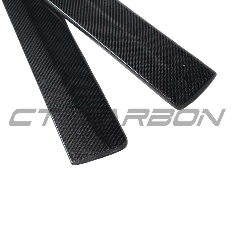 BMW F32 4 Series coupe full carbon fiber kit with twin exhaust, featuring splitter and MP style design by CT Carbon.