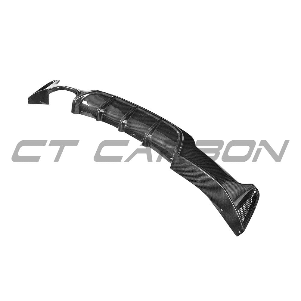 BMW F32 4 Series Coupe CT Carbon full carbon fibre kit with splitter and twin exhaust, showcasing sleek, lightweight racing design