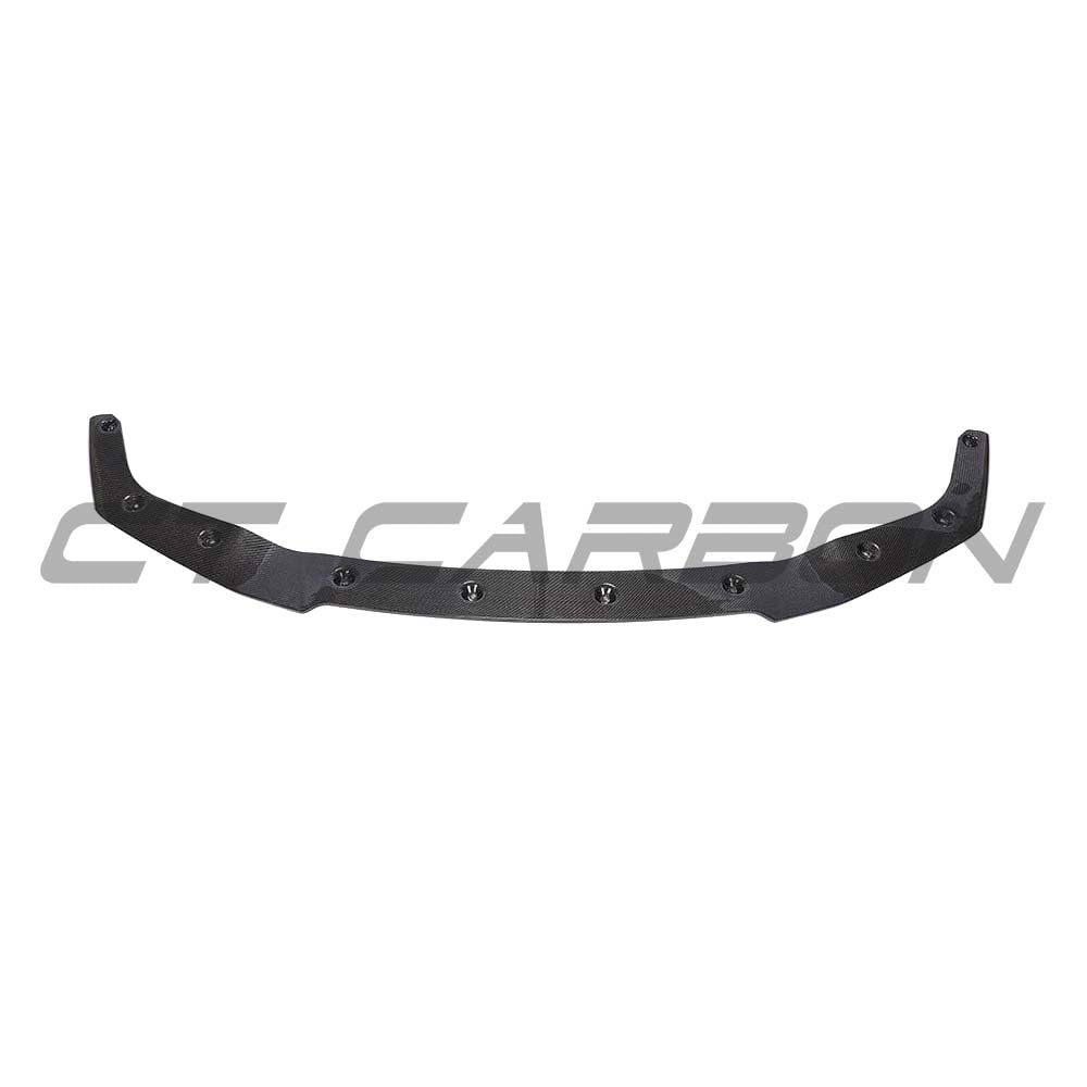 BMW M2 F87 CT Carbon fibre splitter, V6 style, with sleek carbon fiber finish, designed for enhanced aerodynamics and sporty appearance.