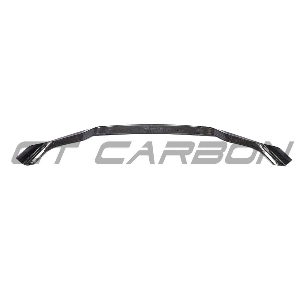 BMW F87 M2 2016-2018 carbon fibre splitter kit by CT Carbon, showcasing sleek V6-style aerodynamic splitter on the car.