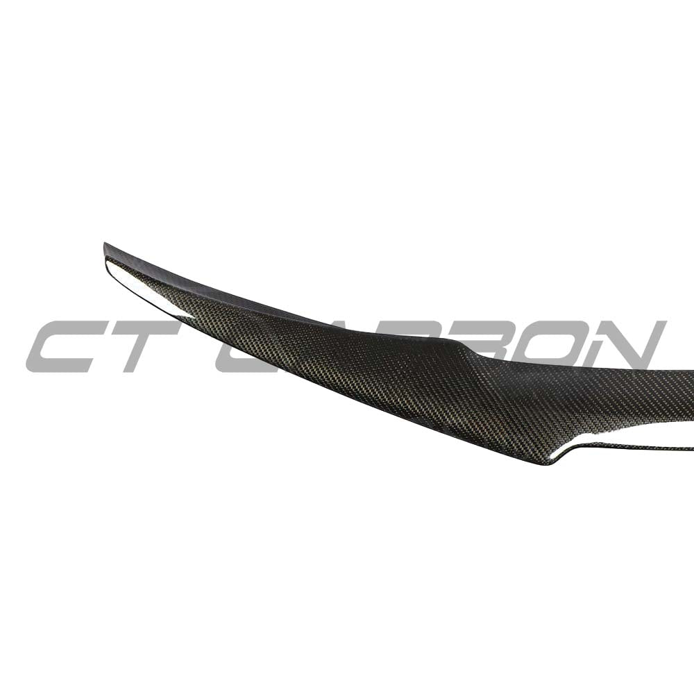 Full view of a BMW M3 F80 saloon with CT Carbon full carbon fibre V-style kit including splitter and body panels.