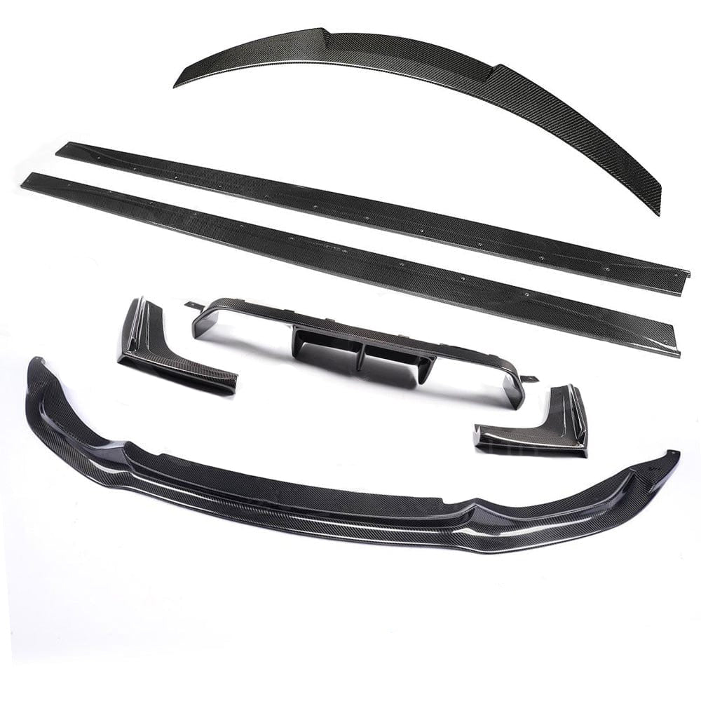 Full BMW M3 (F80) saloon with CT Carbon V3 full carbon fibre kit, including splitters and aerodynamic enhancements.