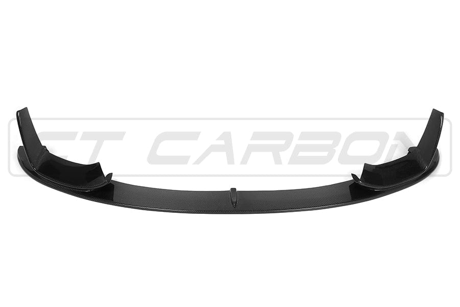 Full view of a BMW M4 F83 convertible with CT Carbon full carbon fiber kit, showcasing the splitter and aerodynamic enhancements