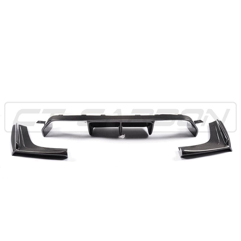 BMW M4 F83 convertible with CT Carbon full carbon fibre kit, showing front splitter and aerodynamic enhancements.
