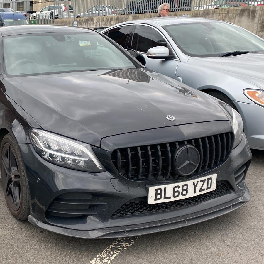 MERCEDES C43 & C CLASS W205 FACELIFT CARBON FIBRE SPLITTER - V1