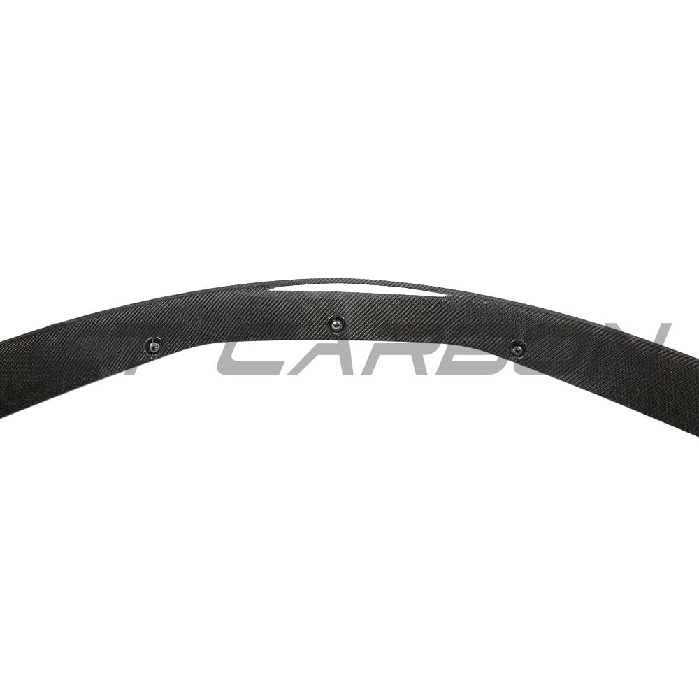Carbon fibre splitter for Toyota Supra 2019+ A90 by CT Carbon, showing the sleek aerodynamic design and textured finish.