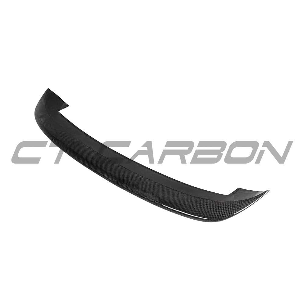 BMW 1 Series F20 M-Sport carbon spoiler by CT Carbon, featuring a 3D-style aerodynamic design on the car's rear.