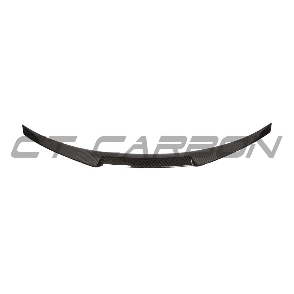 BMW F36 4 Series Gran Coupe CT Carbon V1 carbon fibre spoiler mounted on the rear of the car, showcasing a sleek M-style design.