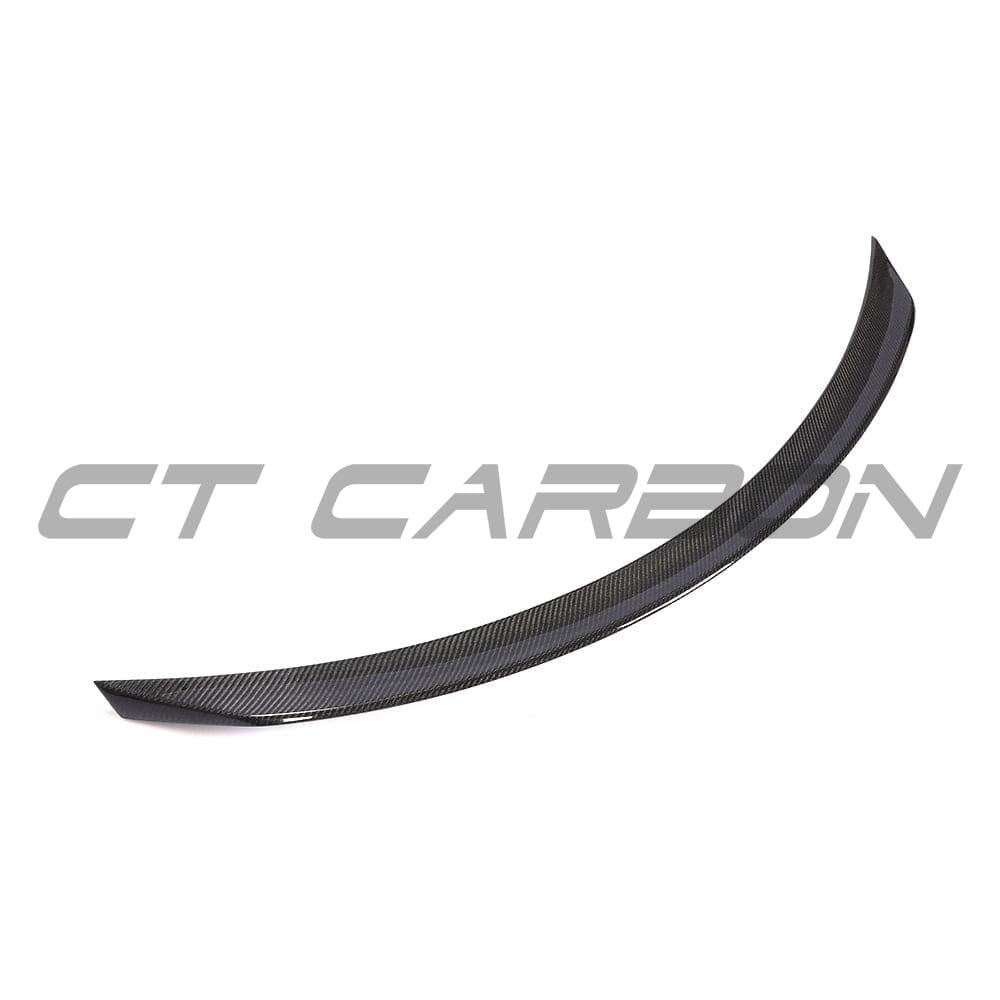 Mercedes C63/C63S/C-Class W205 coupe carbon spoiler by CT Carbon, showing the sleek aerodynamic design and carbon fiber finish.