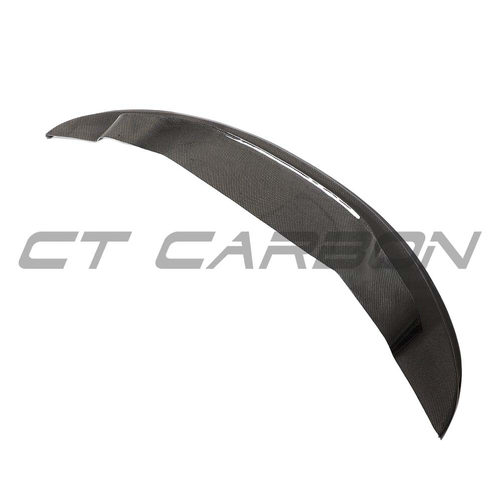 BMW M3 E92/E90 carbon fiber splitter V1 by CT Carbon, featuring a GTS style design, mounted on the front of the vehicle.