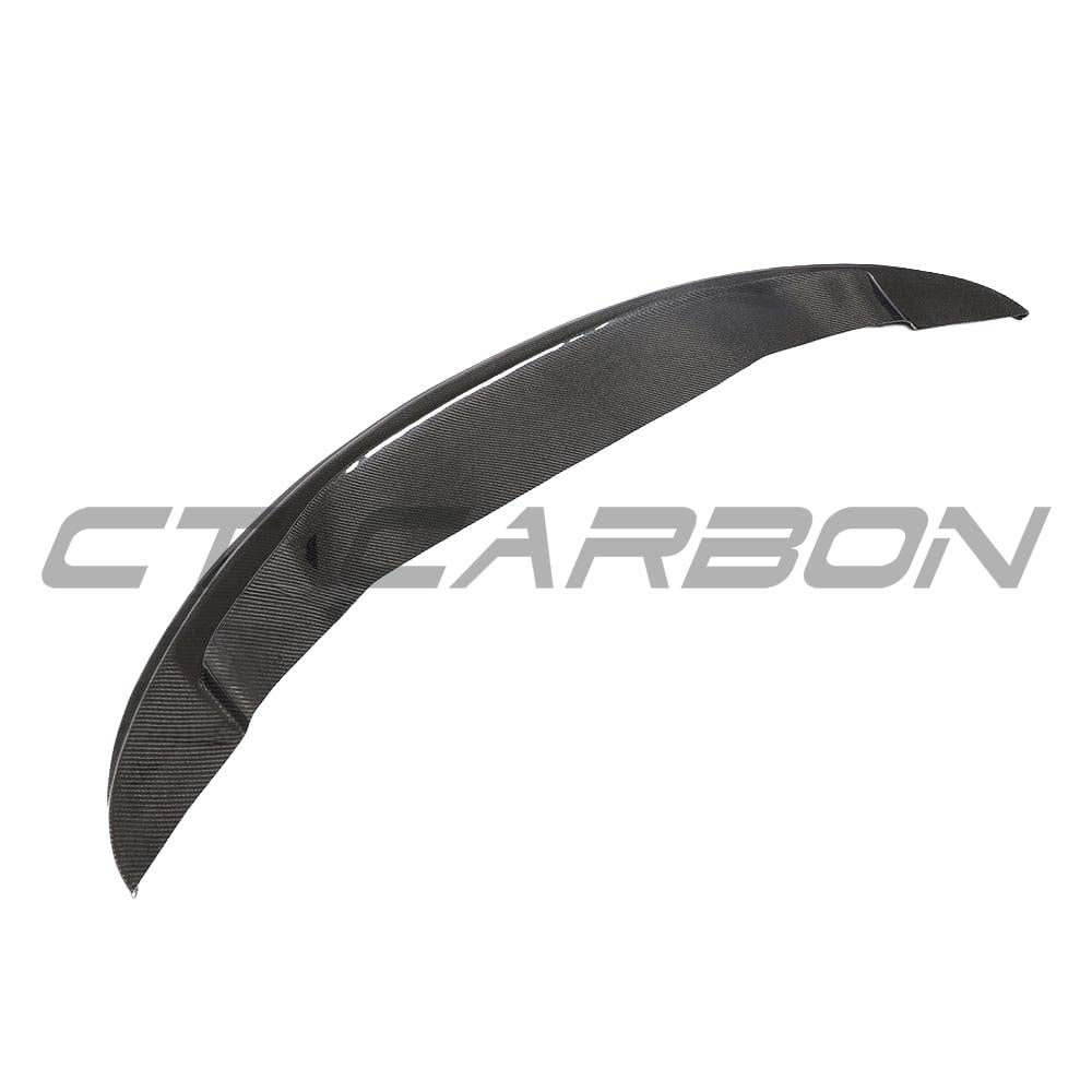 BMW M3 E92/E90 carbon fibre splitter V1 by CT Carbon, GTS style, shown on the front bumper of the car.