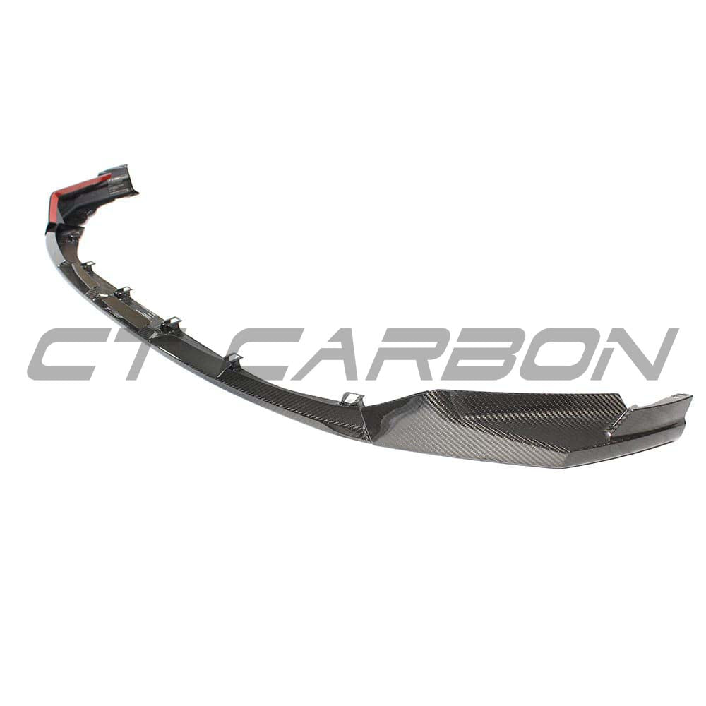 BMW M3 M4 G80 G82 G83 CT Carbon front end pack with lightweight carbon fiber splitter and aerodynamic design.