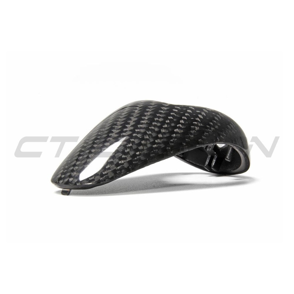 CT Carbon shift knob for BMW M series F10 F12 F13 F80 F82 F83 F87, made of high-quality carbon fiber, designed for gear shift upgrade.