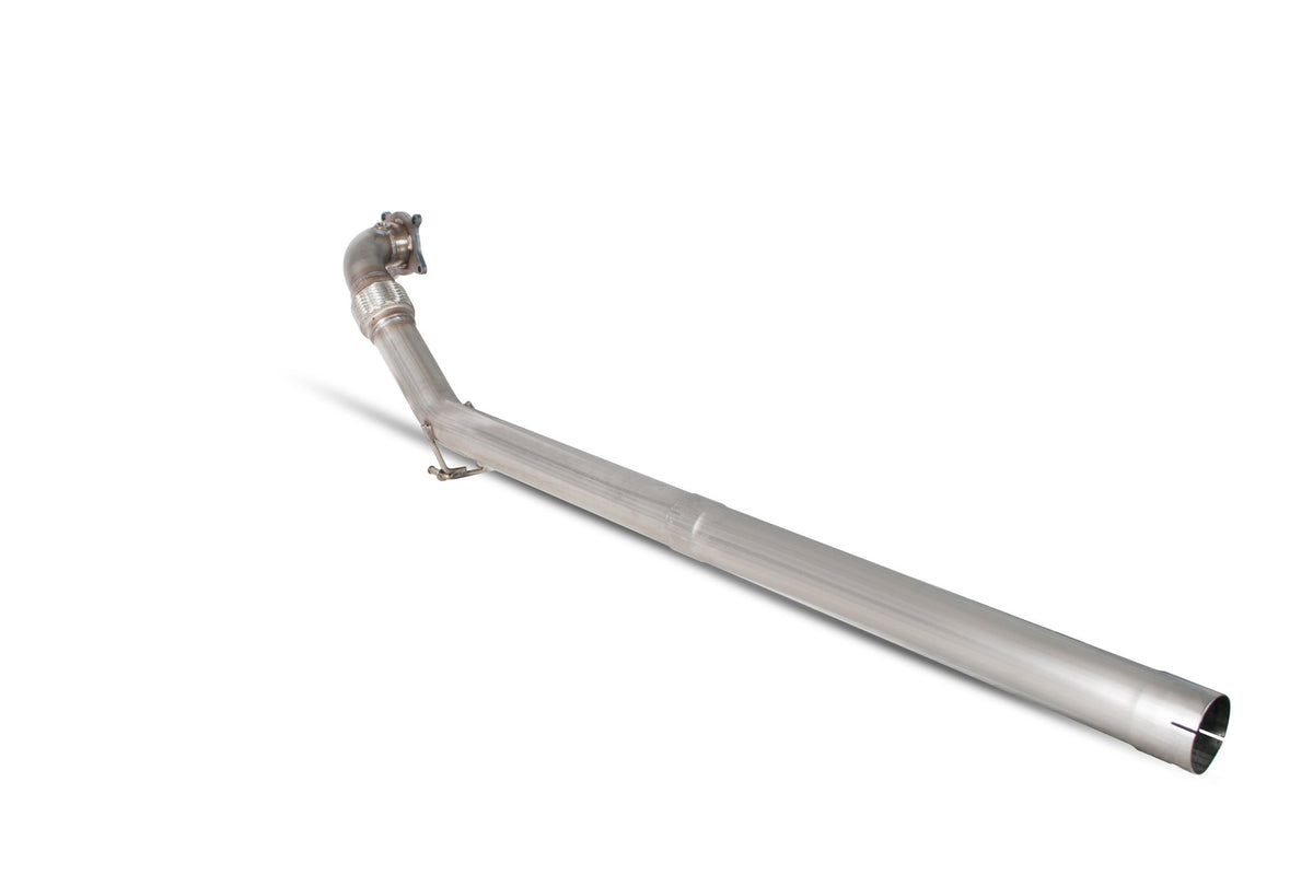 Scorpion Volkswagen Golf MK5 GTI Edition 30/35 De-Cat Downpipe, exhaust component with metal construction and flange connection.