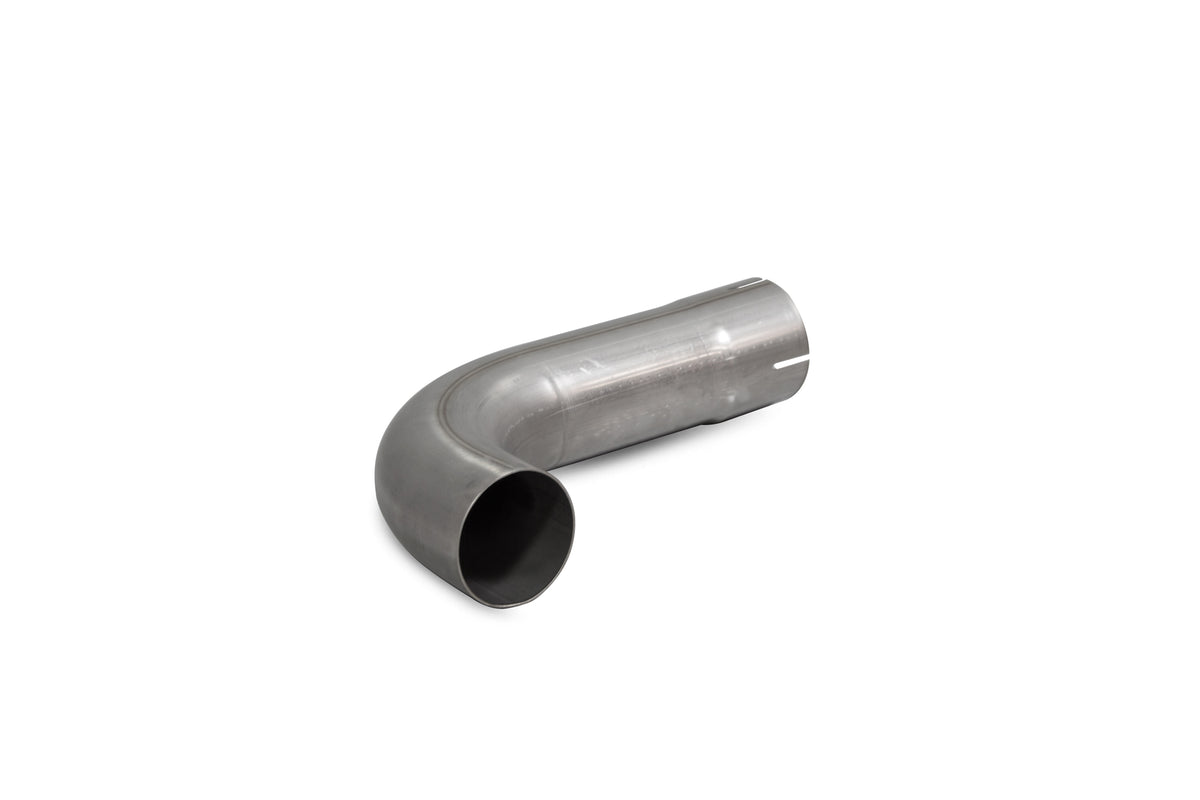 Scorpion Audi TT MK2 TTRS exhaust valve delete pipe installed on vehicle engine, showcasing high-performance exhaust modification.