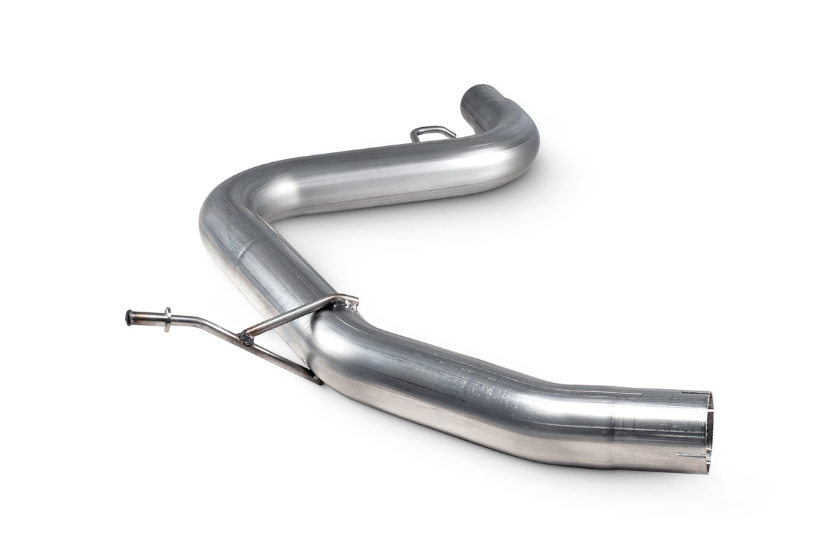 Scorpion Volkswagen Golf Mk6 GTI and Edition 35, Mk5 GTI Edition 30 centre silencer delete pipe, metal exhaust component.