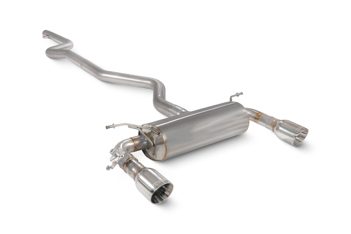 Scorpion BMW 340i F30/F31 18-19 & 440i F32/F33/F36 18-20 GPF non-resonated cat-back exhaust system, black metal finish