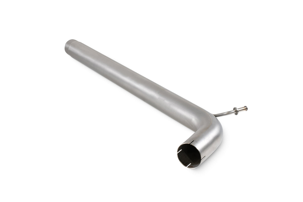 Scorpion Exhausts centre silencer delete pipe for Seat Leon Cupra 280, 290, 300 GPF and non-GPF models, showing the pipe and fittings.