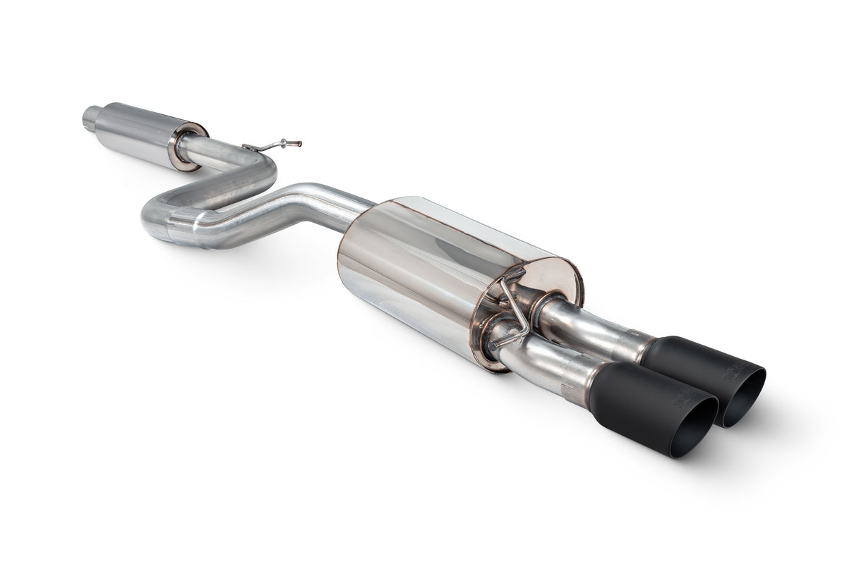 Scorpion Volkswagen Polo GTI AW Pre Facelift GPF-back exhaust system with resonated design, installed on the GPF-back section of the vehicle.