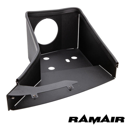 Ramair air filter intake induction kit for Audi TT 8J 2.0 TFSI engine, featuring high-performance filter and sleek design.