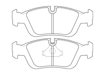 Official Endless EIP018 brake pad shape drawing