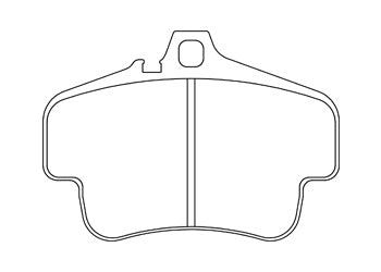 Official Endless EIP072 brake pad shape drawing