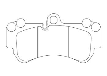 Official Endless EIP164 brake pad shape drawing