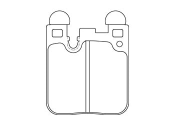 Official Endless EIP224 brake pad shape drawing