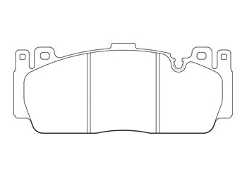 Official Endless EIP238 brake pad shape drawing
