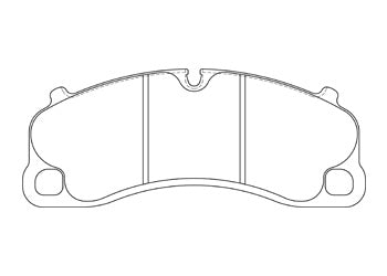Official Endless EIP240 brake pad shape drawing