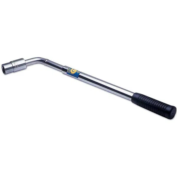 Laser Tools Laser 0591 telescopic wheel brace wrench with extendable handle for vehicle tire changing and wheel maintenance.