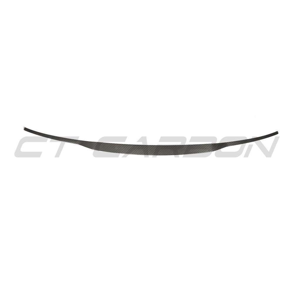 Carbon fiber middle spoiler for BMW X5/X5M F15/F85 2014-2018 by CT Carbon, shown mounted on the vehicle's rear.